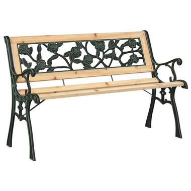 vidaXL - Banc de jardin - Marron - Bois - 116 cm product