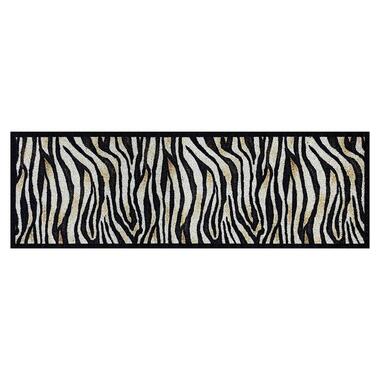 Deurmat Zebra antraciet/beige - 50x150 cm product