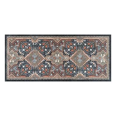 Tapis d'entrée Vintage Boho Kelim anthracite - 66x150 cm product