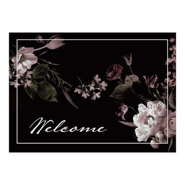 Deurmat Dutch Bouqet antraciet - 50x70 cm product