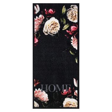 Deurmat Pink Roses antraciet - 66x120 cm product