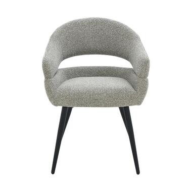 Chaise de Salle à Manger Taupe Tissu - Hauteur d'Assise 51cm - Megan - Lot de 2 product