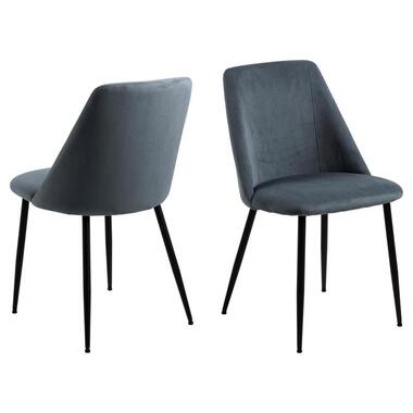 Chaise salle à manger - Gris - Tissu - Hauteur assise 48,5cm - Ingel - Lot de 4 product