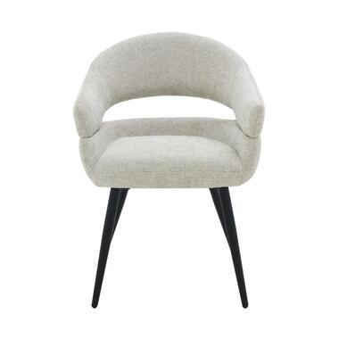 Chaise de Salle à Manger Beige Tissu - Hauteur d'Assise 51cm - Megan - Lot de 2 product