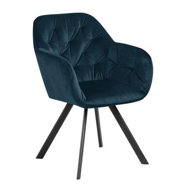Chaise salle à manger - Bleu - Tissu - Assise 47,5cm - Lida product
