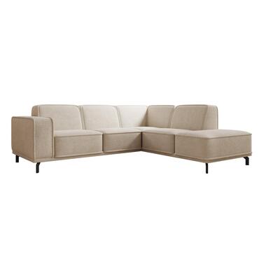 Meubella - Hoeksalon Hayman - Beige - Stof - Rechts product