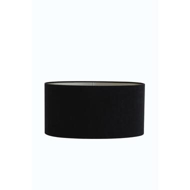Abat-jour ovale Velours - Noir - 45x21x22cm product