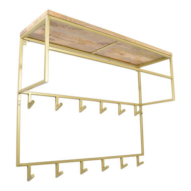 LOFT42 Petri XL Portemanteau - 15 patères - Métal - Doré - 100x105x30 product