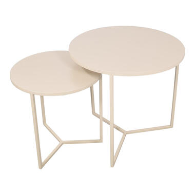 LOFT42 Elvy Set Tables d'Appoint Rondes - Noir - Ø49x52 product