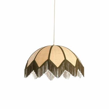 Light & Living - Sulina hanglamp ø55x36,5 cm raffia - naturel+groen product