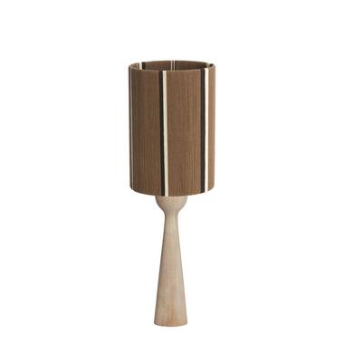 Lampe de table Festina/Medan – Naturel/Marron – Ø25x76cm product
