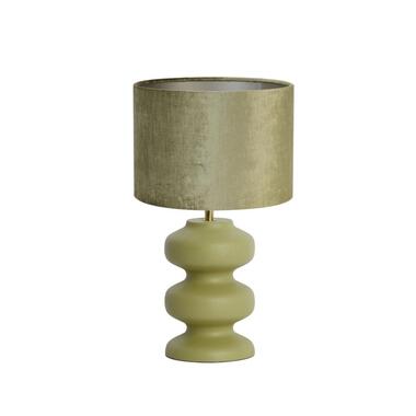 Lampe de table Soroca/Gemstone – Vert olive – Ø25x42cm product