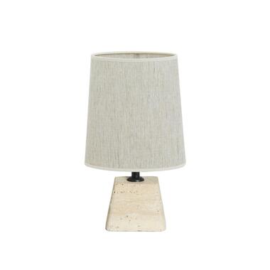 Lampe de table Kardan/Breska – Sable/Blanc – 21x17,5x42cm product