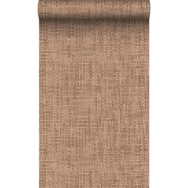 Origin Wallcoverings behangpapier - geweven linnenstructuur - bruin product