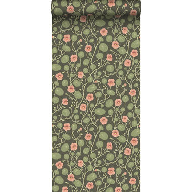 Borastapeter papier peint - fleur de lys - vert et rose - 53 cm x 10.05 m product