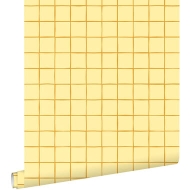 ESTAhome behangpapier - geblokt motief - geel - 50 x 900 cm - 131595 product