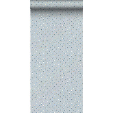 Borastapeter behangpapier - bloemetjes - blauw - 53 cm x 10.05 m product