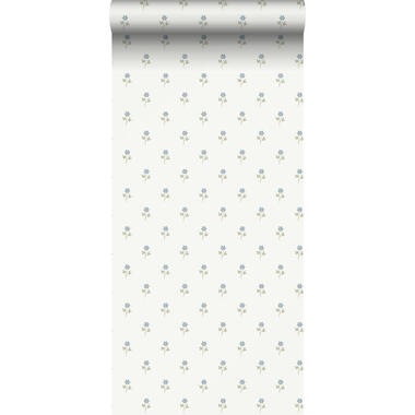 Borastapeter papier peint - fleurs - bleu et gris - 53 cm x 10.05 m product