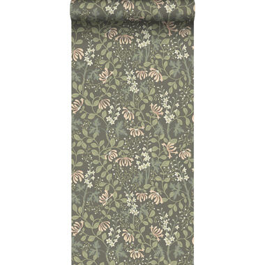 Borastapeter papier peint - fleurs - marron et vert - 53 cm x 10.05 m product