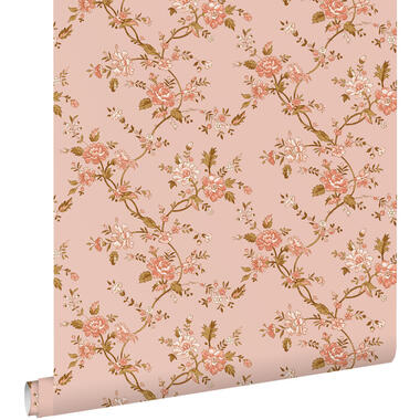 ESTAhome papier peint - fleurs vintage - rose terracotta - 50 x 900 cm product