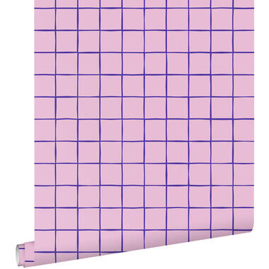 ESTAhome papier peint - à damier - violet - 50 x 900 cm - 131593 product
