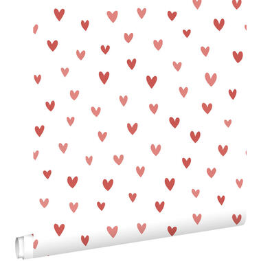 ESTAhome papier peint - coeurs - blanc et rose - 50 x 900 cm - 131634 product