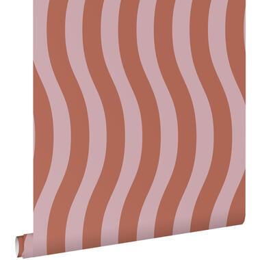 ESTAhome papier peint - rayures ondulées - rose terracotta - 50 x 900 cm product