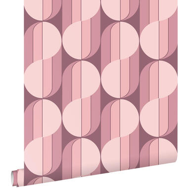 ESTAhome behangpapier - retro ornamenten - paars - 50 x 900 cm product