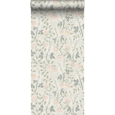 Borastapeter behangpapier - bloemen - beige - 53 cm x 10.05 m - 662658 product