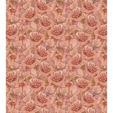 ESTAhome fotobehangpapier - geborduurd bloemmotief - roze - 2.5 x 2.79 m product