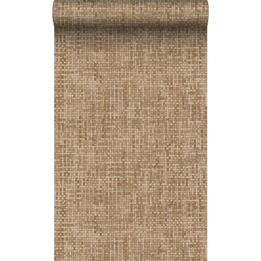 Origin Wallcoverings behangpapier - geweven linnenstructuur - beige bruin product