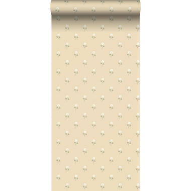 Borastapeter behangpapier - bloemetjes - geel - 53 cm x 10.05 m product