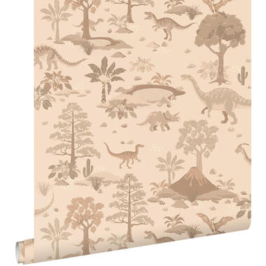 ESTAhome behangpapier - dinosaurussen - beige - 50 x 900 cm - 131659 product