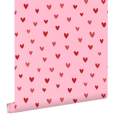 ESTAhome papier peint - coeurs - rose et rouge - 50 x 900 cm - 131633 product