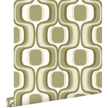 ESTAhome behangpapier - retro ornamenten - groen - 50 x 900 cm product