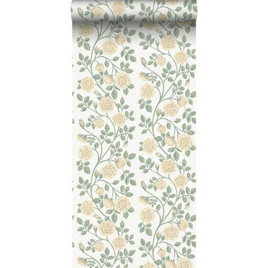 Borastapeter papier peint - fleurs - vert et beige chaud - 53 cm x 10.05 m product