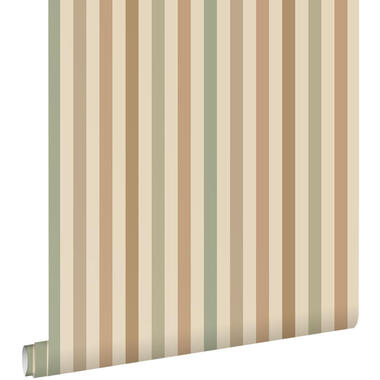 ESTAhome papier peint - à rayures - vert et marron - 50 x 900 cm product