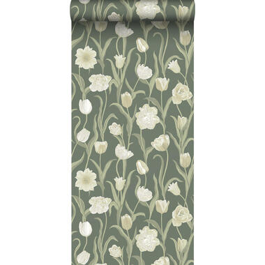 Borastapeter behangpapier - bloemen - groen - 53 cm x 10.05 m - 662656 product