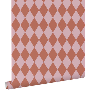 ESTAhome papier peint - à carreaux - rose terracotta - 50 x 900 cm product