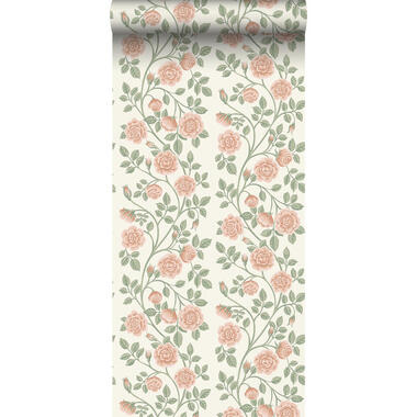 Borastapeter papier peint - fleurs - rose et vert - 53 cm x 10.05 m product