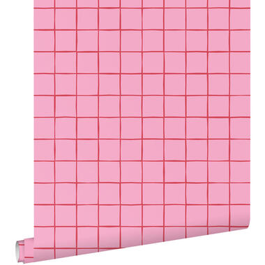 ESTAhome papier peint - à damier - rose - 50 x 900 cm - 131597 product