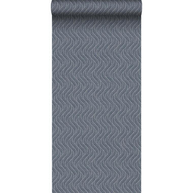 Borastapeter behangpapier - bladeren - donkerblauw - 53 cm x 10.05 m product
