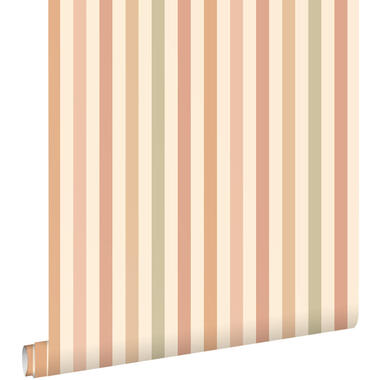 ESTAhome behangpapier - strepen - roze en groen - 50 x 900 cm - 131606 product