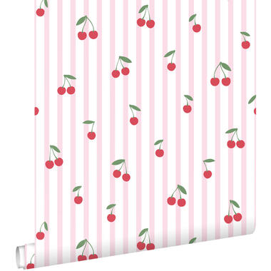 ESTAhome papier peint - cerises - rose clair - 50 x 900 cm - 131654 product