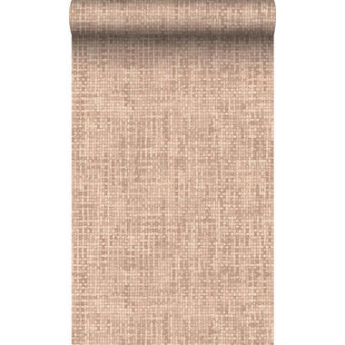 Origin Wallcoverings behangpapier - geweven linnenstructuur - licht terracotta product
