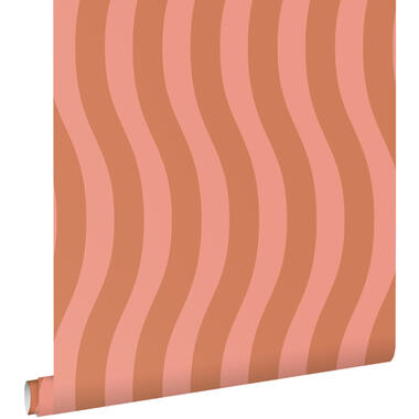 ESTAhome papier peint - rayures ondulées - rose - 50 x 900 cm - 131609 product