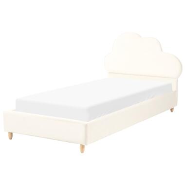 BELLEVUE - Eenpersoonsbed - Lichtbeige - 90 x 200 cm - Fluweel product