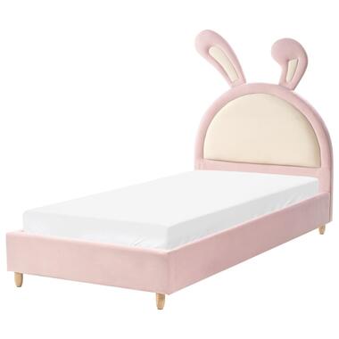 Lit d'enfant Lapin Velours LALLIAS 90 x 200 cm Rose product