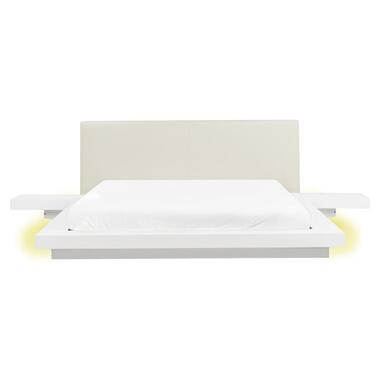 ZEN - Tweepersoonsbed LED - Wit - 160 x 200 cm - MDF product
