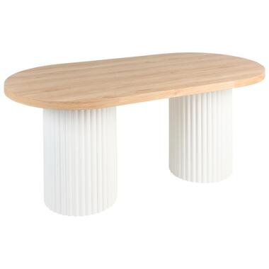 Table de repas SHERIDAN Marron clair/blanc 180 cm 90 cm product